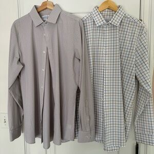 Mizzen + Main men’s dress shirt bundle (2) size XL